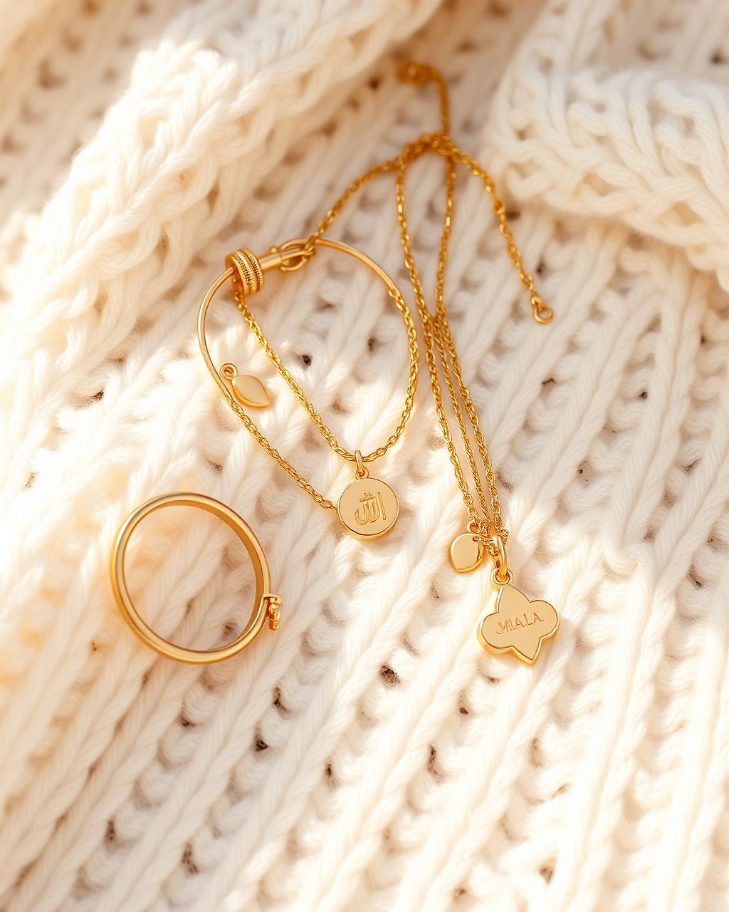 Baby- und Kinderschmuck aus Gold mit Maşallah-Anhänger