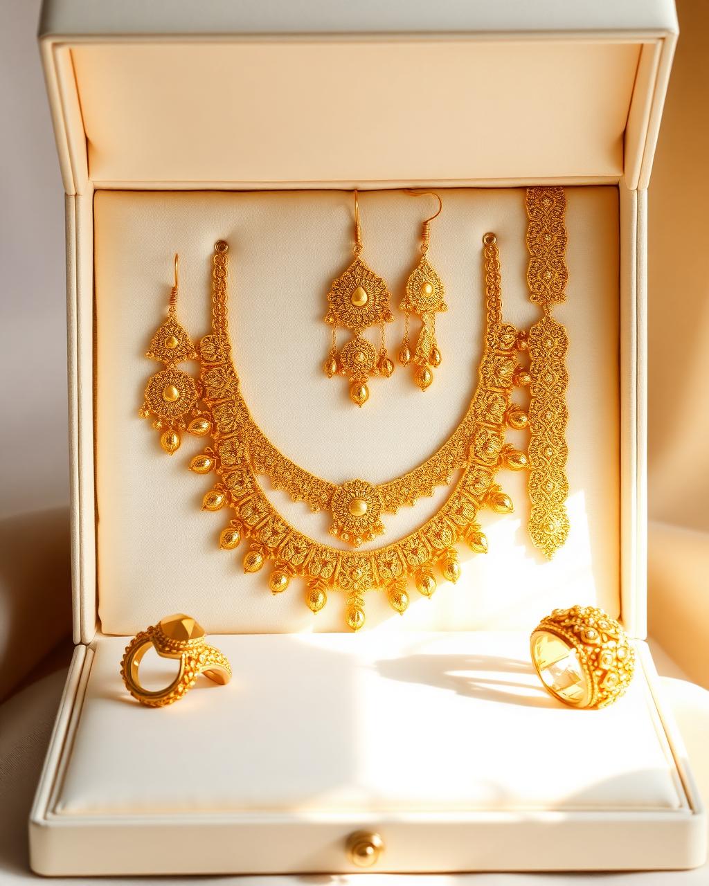 Türkisches Hochzeitsset (Takım) aus 22 Karat Gold