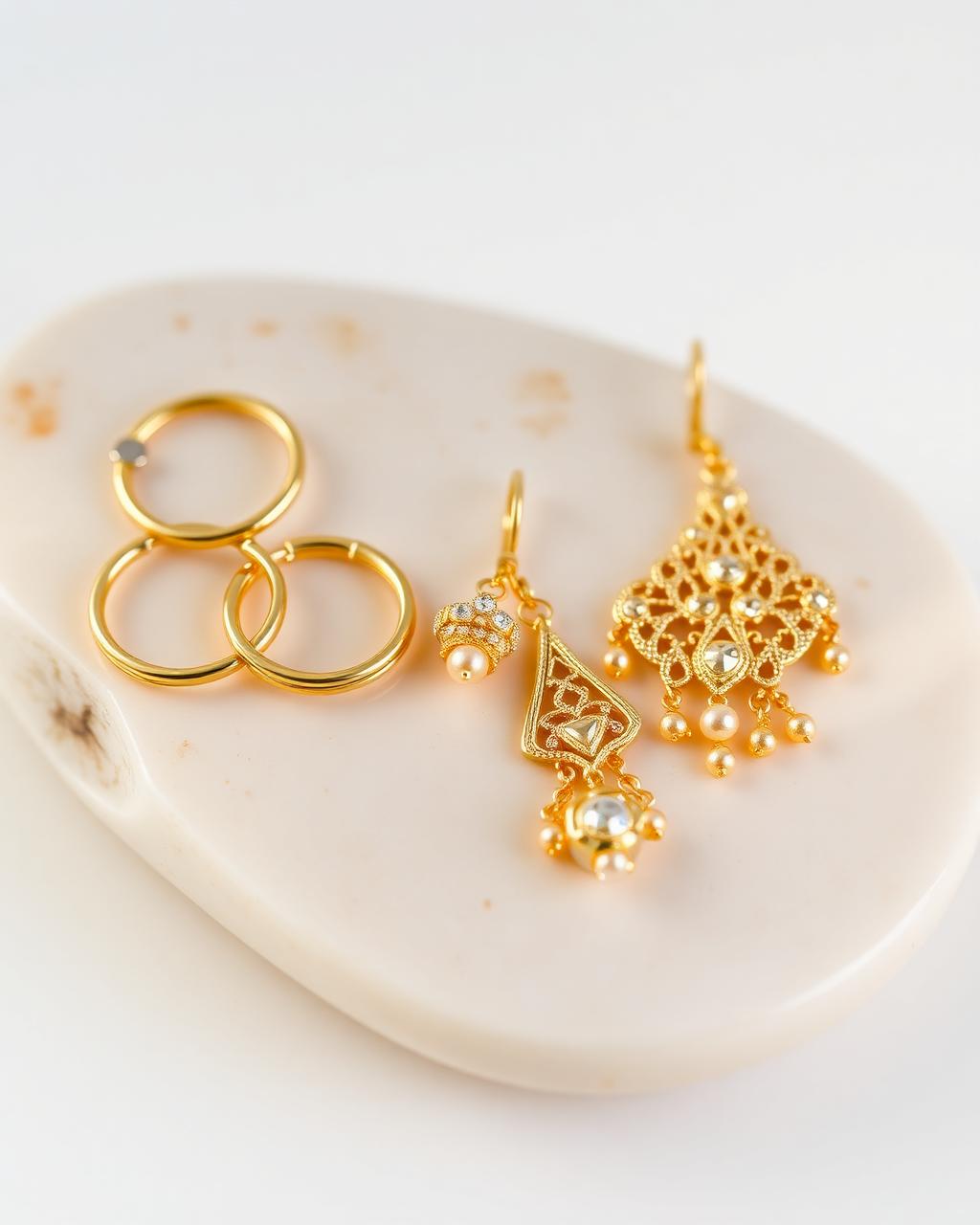 Ohrringe (Küpe) in 14 und 22 Karat Gold