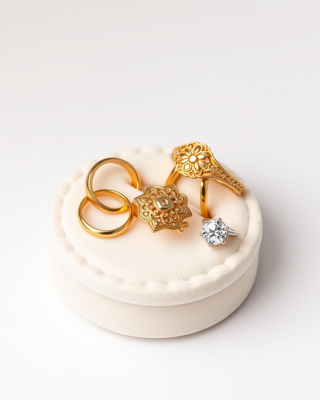 Ringe in Gelbgold und Weißgold